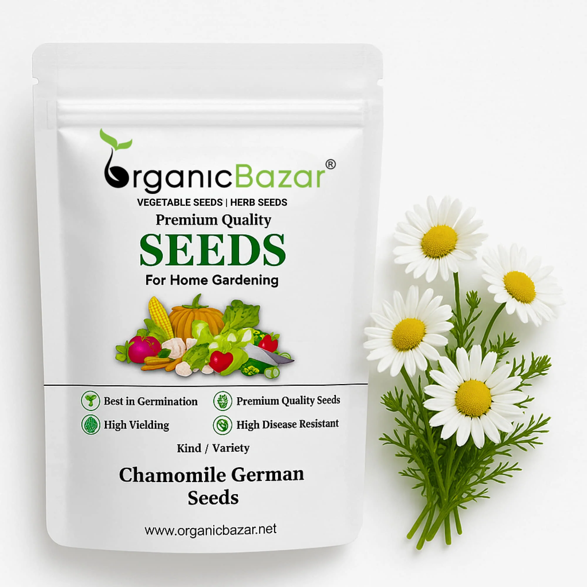 Chamomile German Seeds - 1000 Seeds (рдХреИрдореЛрдорд╛рдЗрд▓ рдХреЗ рдмреАрдЬ)