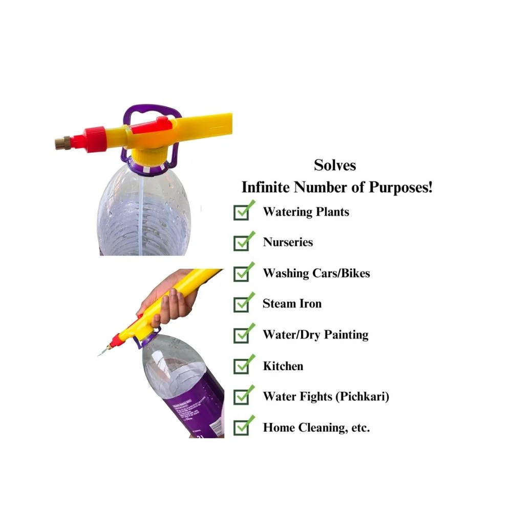 Adjustable High Pressure Garden Bottle Spray Gun Pump (Pack of 1) Hand Sprayer for Gardening - Image 4