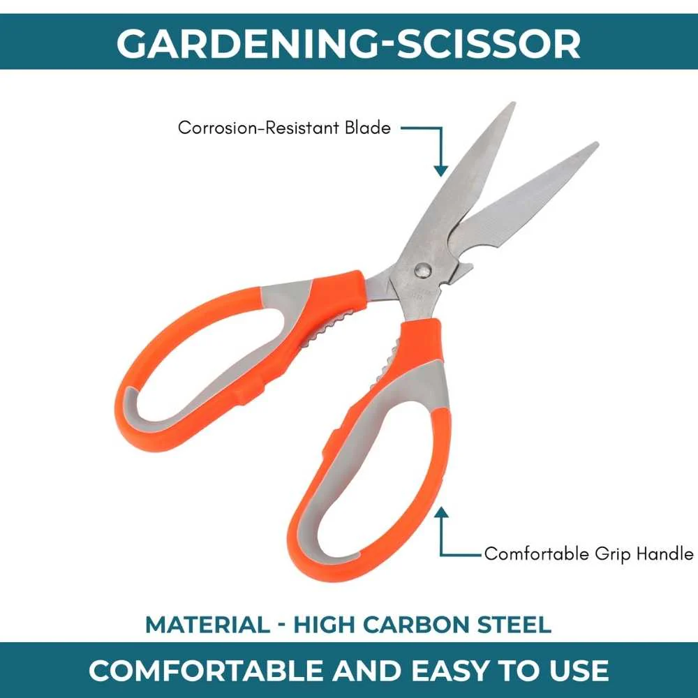 Stainless Steel Gardening Scissors with Sharp Blades - Image 2
