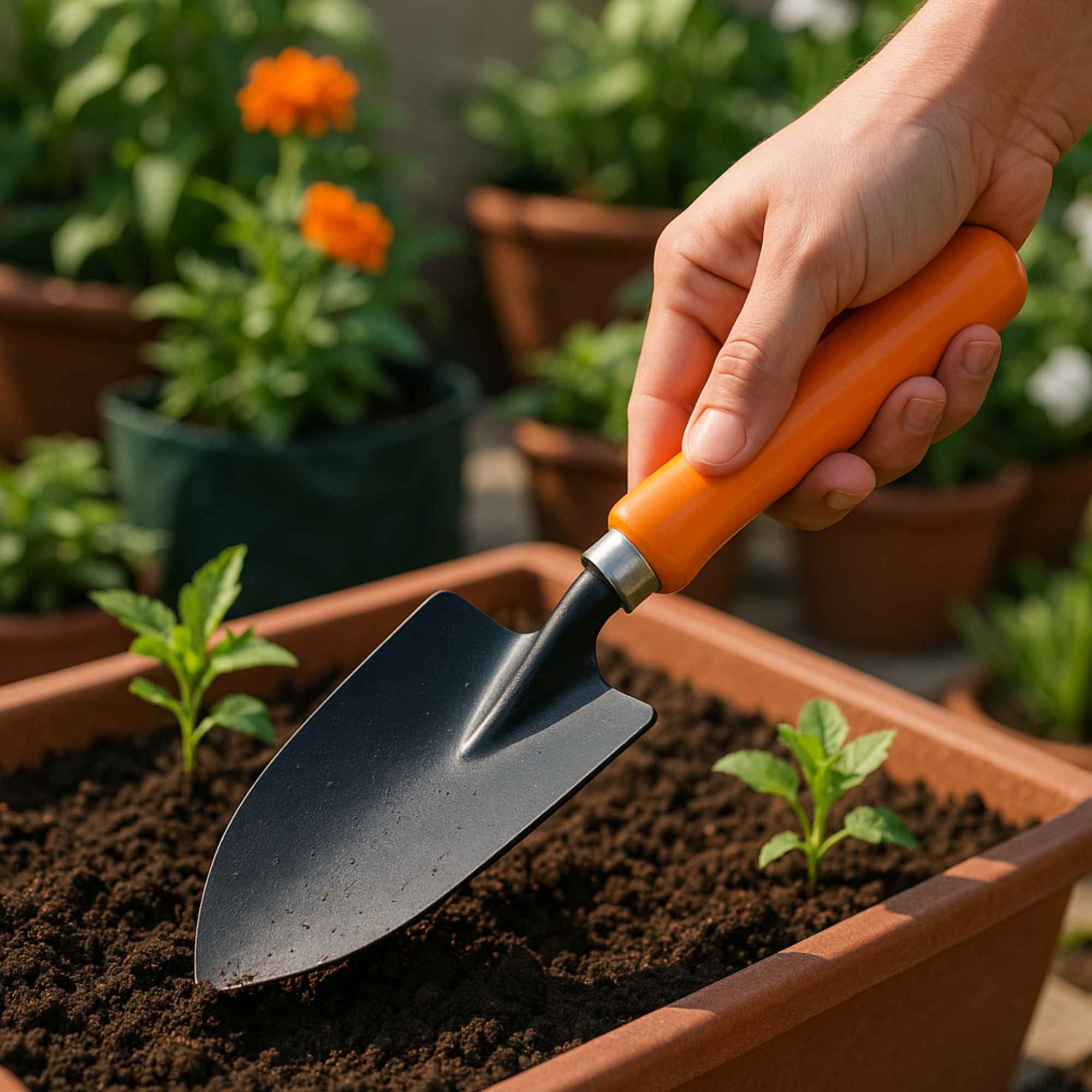 Hand Trowel Big for Digging and Gardening - Image 3