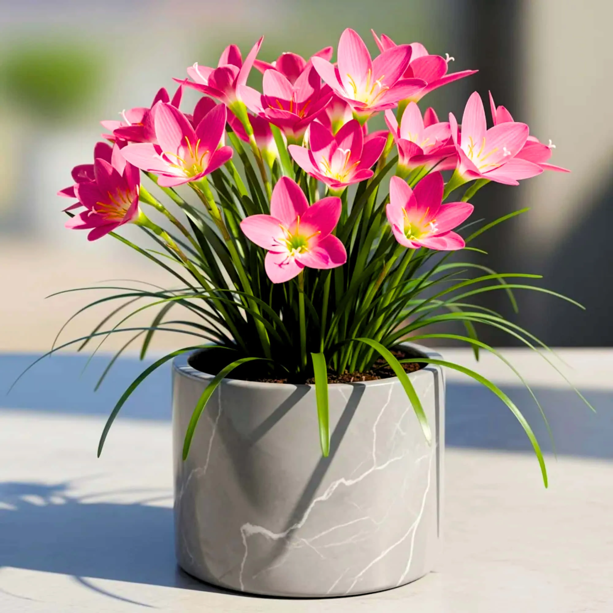 Rain Lily Pink Flower Bulbs (05N) Easy To grow Flower Bulbs For Terrace Gardening