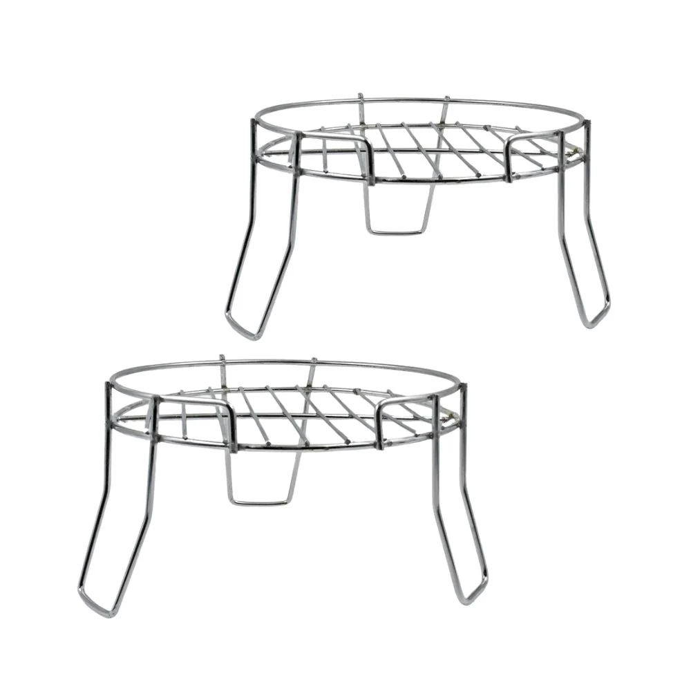 Premium Stainless Steel Pot Stand | Heavy-Duty | Rust-Resistant | Multipurpose Indoor & Outdoor Use (Pack of 2)